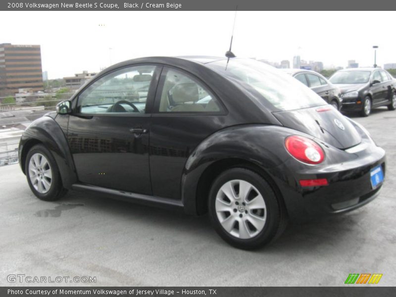 Black / Cream Beige 2008 Volkswagen New Beetle S Coupe