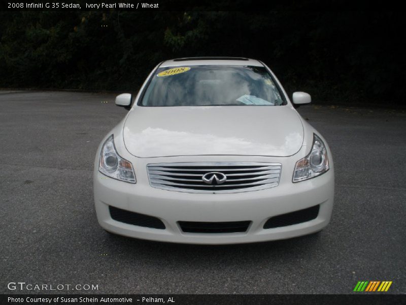 Ivory Pearl White / Wheat 2008 Infiniti G 35 Sedan