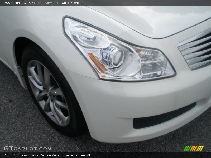 Ivory Pearl White / Wheat 2008 Infiniti G 35 Sedan