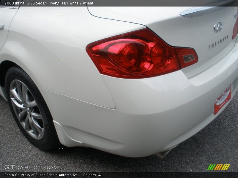 Ivory Pearl White / Wheat 2008 Infiniti G 35 Sedan
