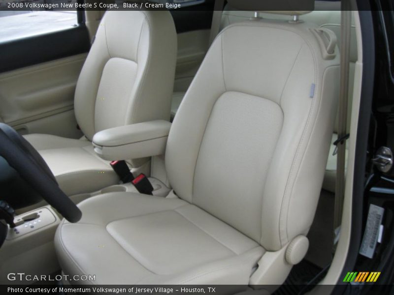 Black / Cream Beige 2008 Volkswagen New Beetle S Coupe