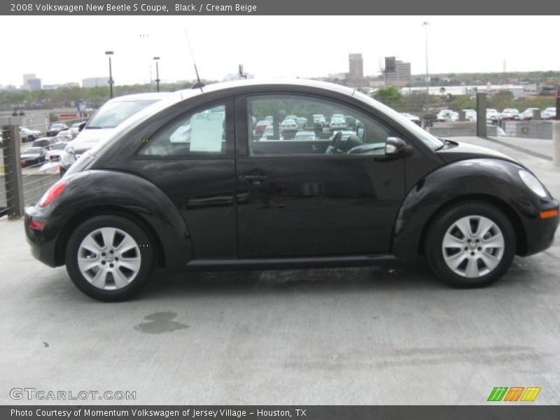 Black / Cream Beige 2008 Volkswagen New Beetle S Coupe
