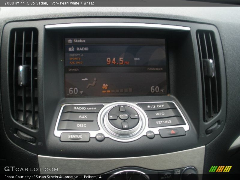 Ivory Pearl White / Wheat 2008 Infiniti G 35 Sedan
