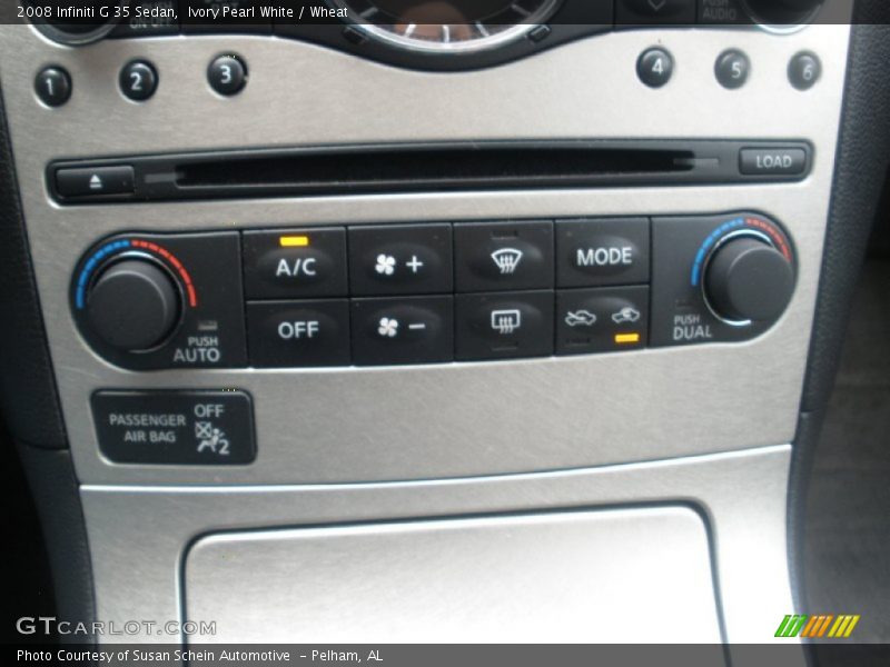 Ivory Pearl White / Wheat 2008 Infiniti G 35 Sedan