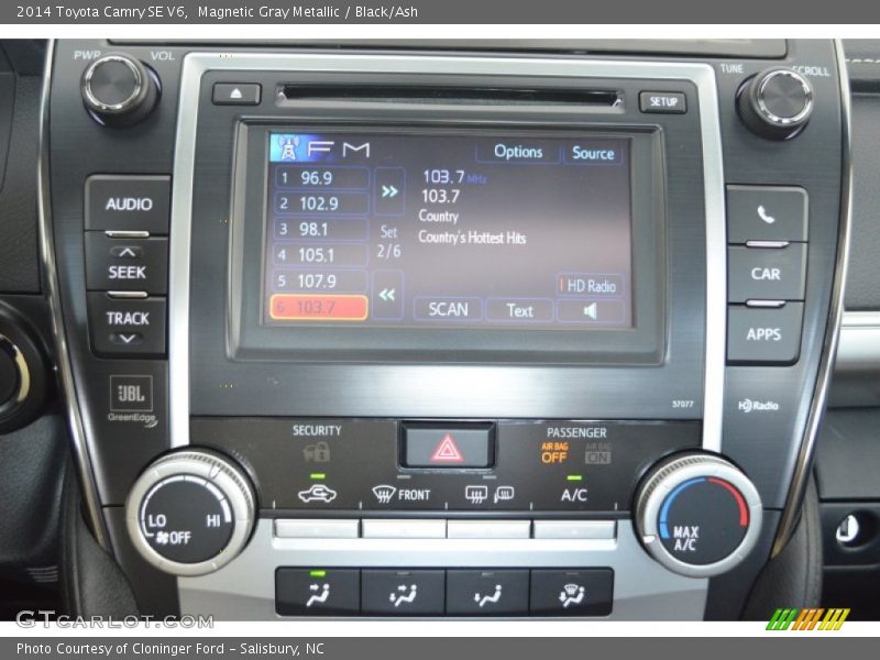 Magnetic Gray Metallic / Black/Ash 2014 Toyota Camry SE V6