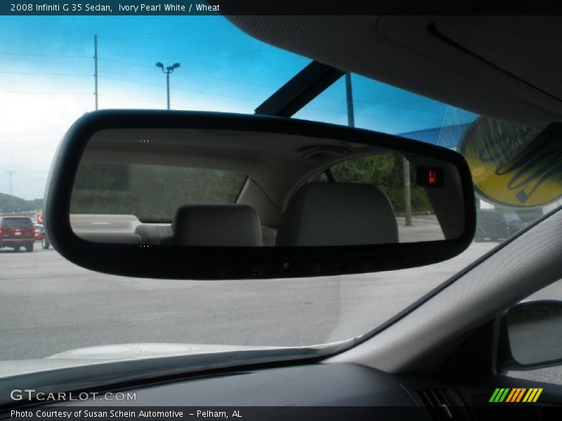 Ivory Pearl White / Wheat 2008 Infiniti G 35 Sedan