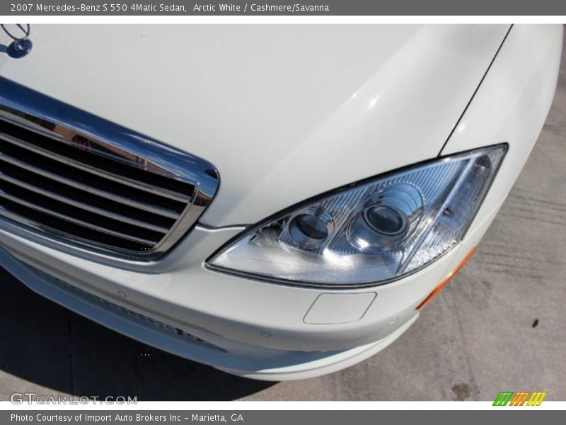 Arctic White / Cashmere/Savanna 2007 Mercedes-Benz S 550 4Matic Sedan