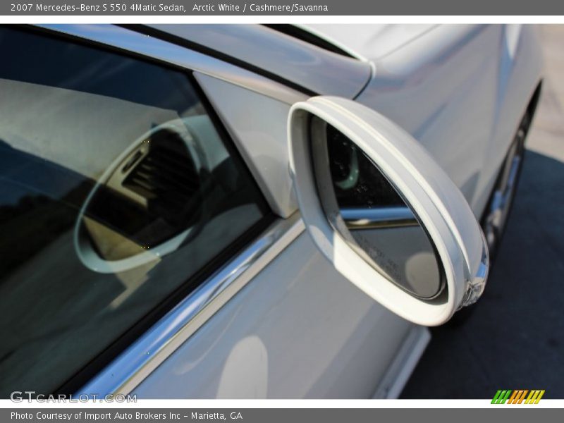 Arctic White / Cashmere/Savanna 2007 Mercedes-Benz S 550 4Matic Sedan