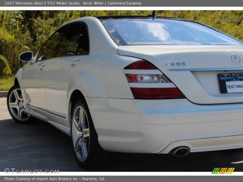 Arctic White / Cashmere/Savanna 2007 Mercedes-Benz S 550 4Matic Sedan