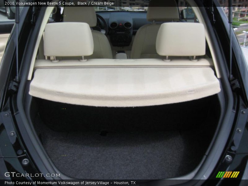 Black / Cream Beige 2008 Volkswagen New Beetle S Coupe