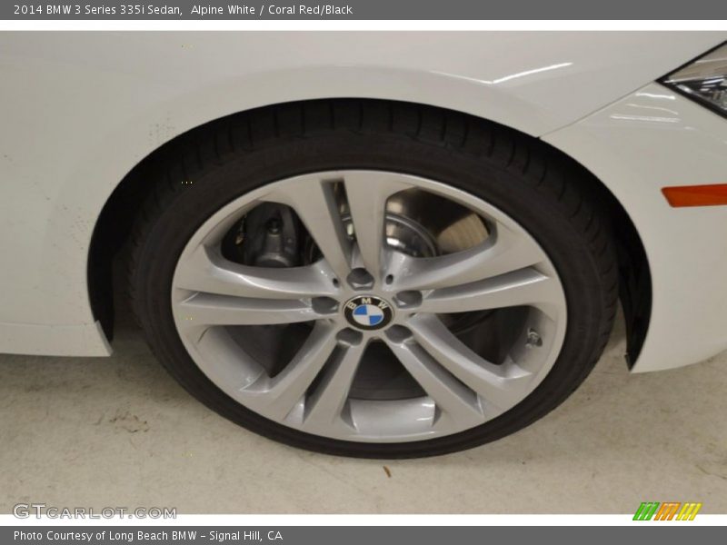 Alpine White / Coral Red/Black 2014 BMW 3 Series 335i Sedan