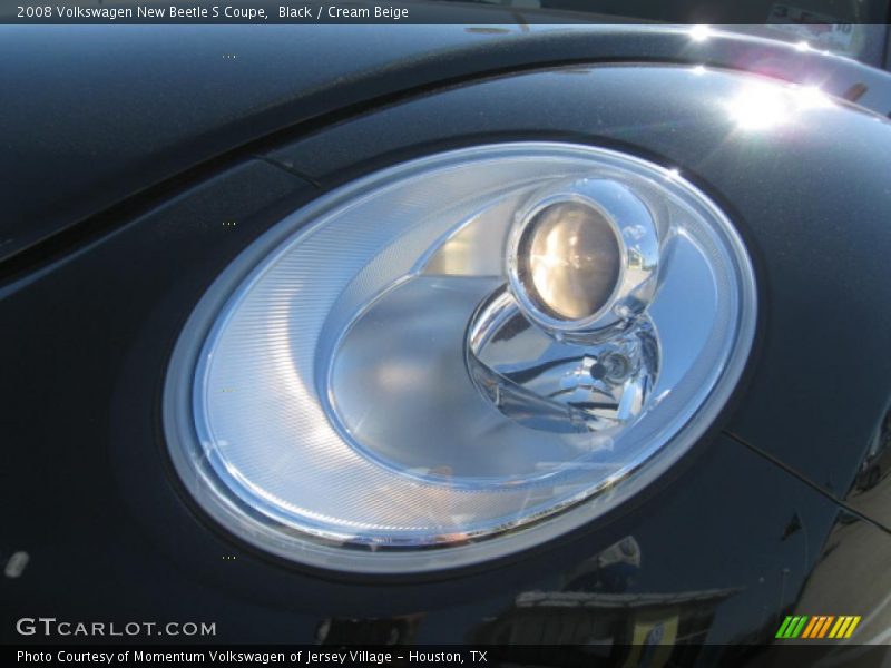 Black / Cream Beige 2008 Volkswagen New Beetle S Coupe