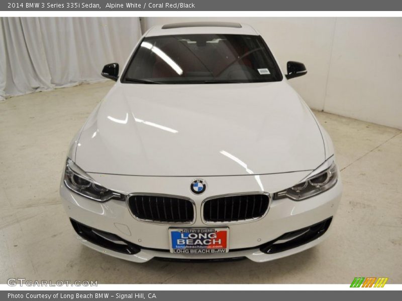Alpine White / Coral Red/Black 2014 BMW 3 Series 335i Sedan