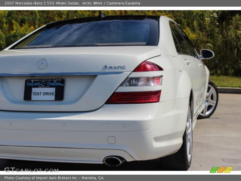 Arctic White / Cashmere/Savanna 2007 Mercedes-Benz S 550 4Matic Sedan