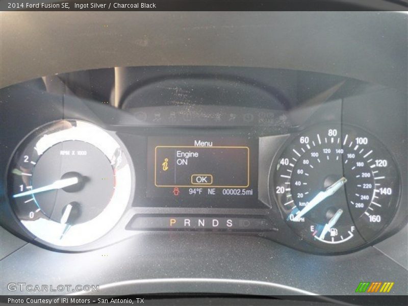 Ingot Silver / Charcoal Black 2014 Ford Fusion SE