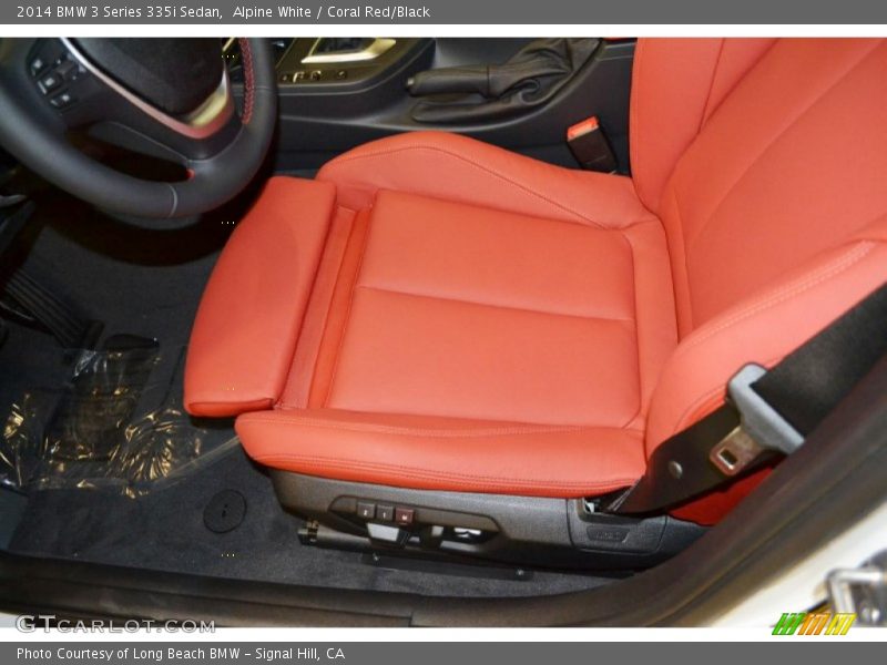 Alpine White / Coral Red/Black 2014 BMW 3 Series 335i Sedan