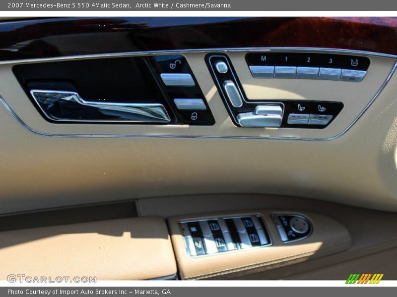 Arctic White / Cashmere/Savanna 2007 Mercedes-Benz S 550 4Matic Sedan