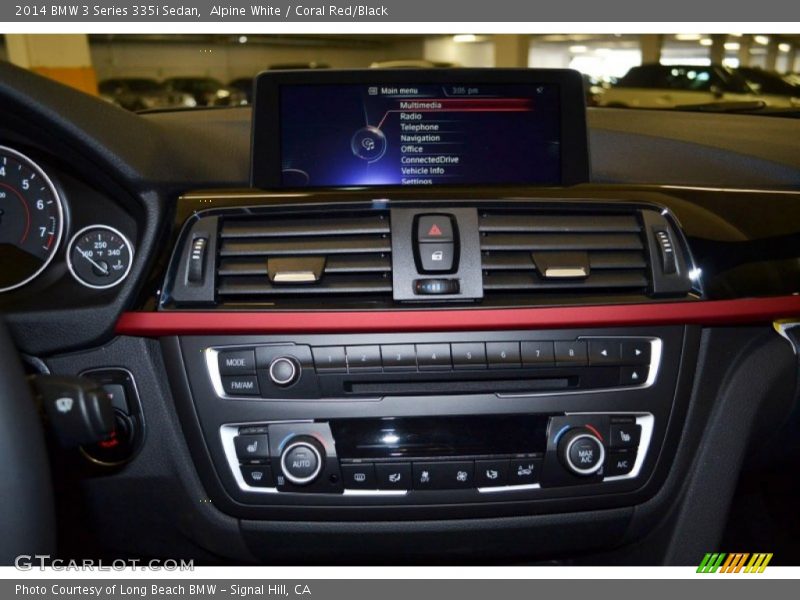 Alpine White / Coral Red/Black 2014 BMW 3 Series 335i Sedan