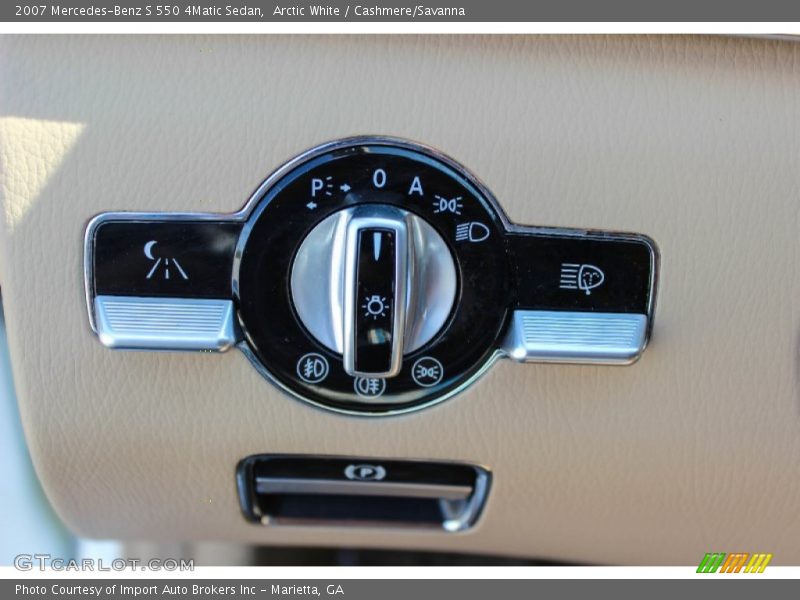 Arctic White / Cashmere/Savanna 2007 Mercedes-Benz S 550 4Matic Sedan
