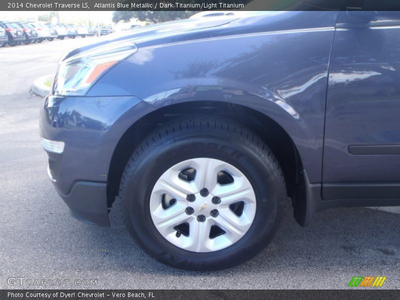 Atlantis Blue Metallic / Dark Titanium/Light Titanium 2014 Chevrolet Traverse LS