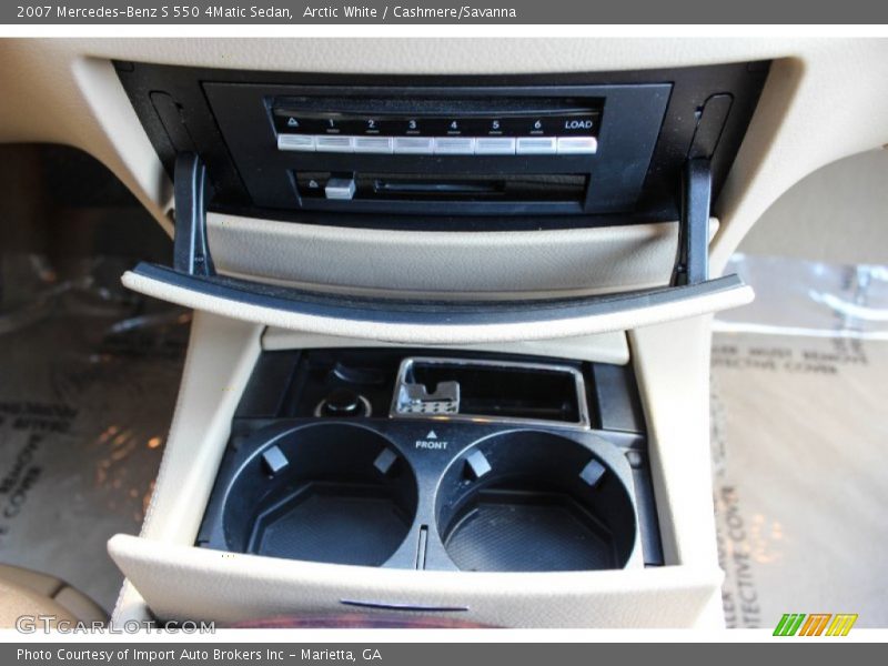 Arctic White / Cashmere/Savanna 2007 Mercedes-Benz S 550 4Matic Sedan