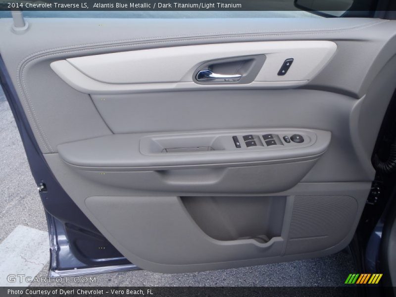 Atlantis Blue Metallic / Dark Titanium/Light Titanium 2014 Chevrolet Traverse LS