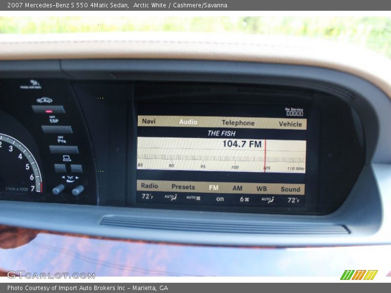Arctic White / Cashmere/Savanna 2007 Mercedes-Benz S 550 4Matic Sedan