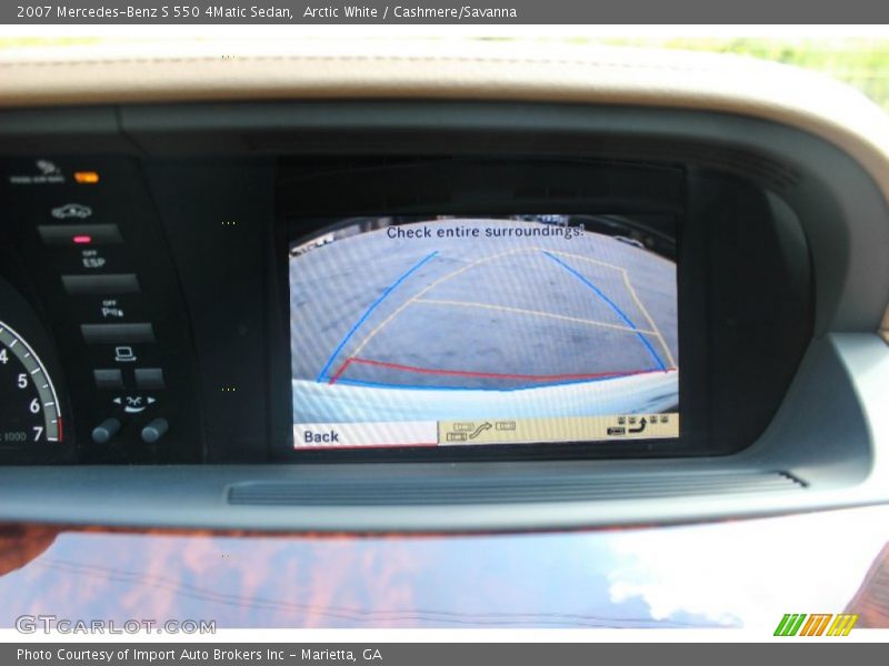 Arctic White / Cashmere/Savanna 2007 Mercedes-Benz S 550 4Matic Sedan