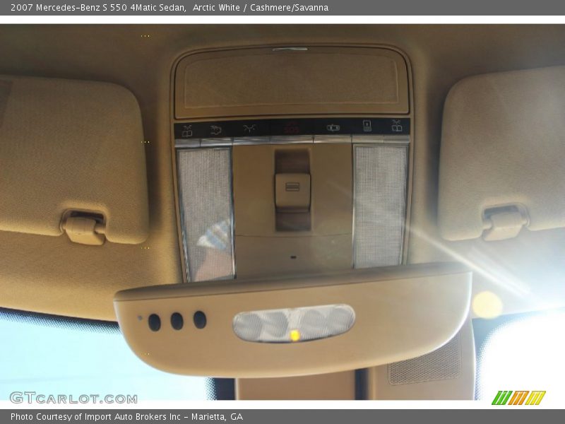 Arctic White / Cashmere/Savanna 2007 Mercedes-Benz S 550 4Matic Sedan