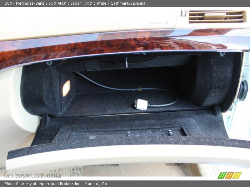 Arctic White / Cashmere/Savanna 2007 Mercedes-Benz S 550 4Matic Sedan