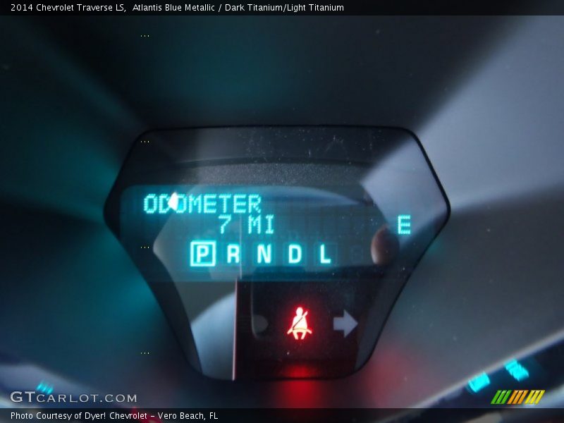 Atlantis Blue Metallic / Dark Titanium/Light Titanium 2014 Chevrolet Traverse LS