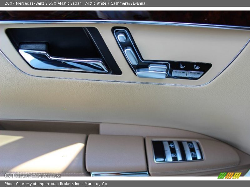 Arctic White / Cashmere/Savanna 2007 Mercedes-Benz S 550 4Matic Sedan