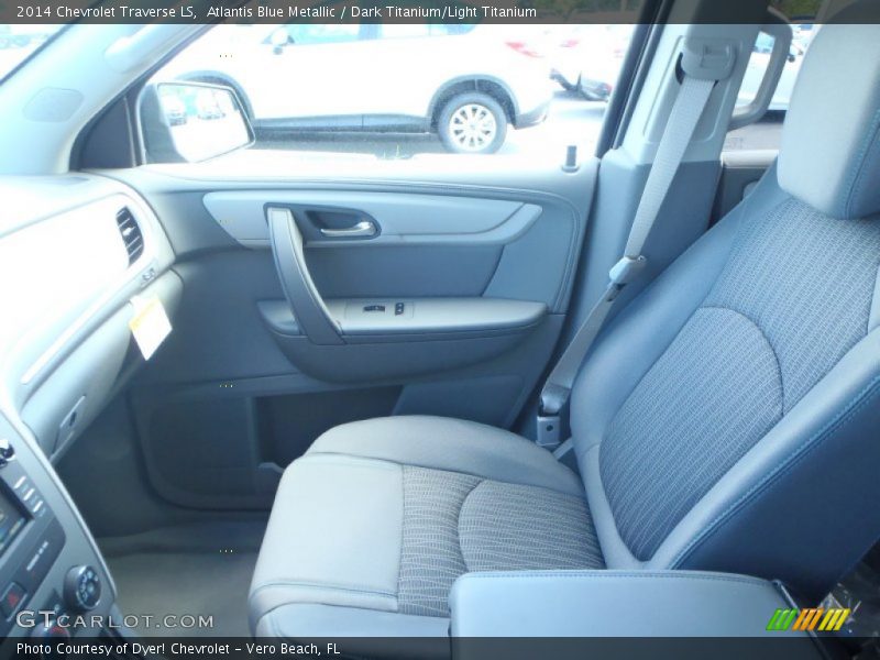 Atlantis Blue Metallic / Dark Titanium/Light Titanium 2014 Chevrolet Traverse LS