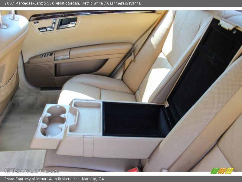 Arctic White / Cashmere/Savanna 2007 Mercedes-Benz S 550 4Matic Sedan