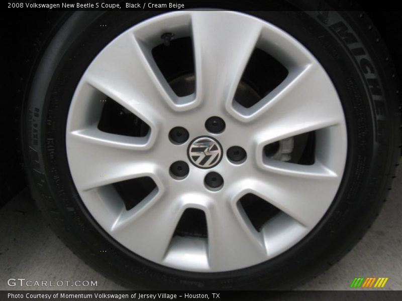 Black / Cream Beige 2008 Volkswagen New Beetle S Coupe