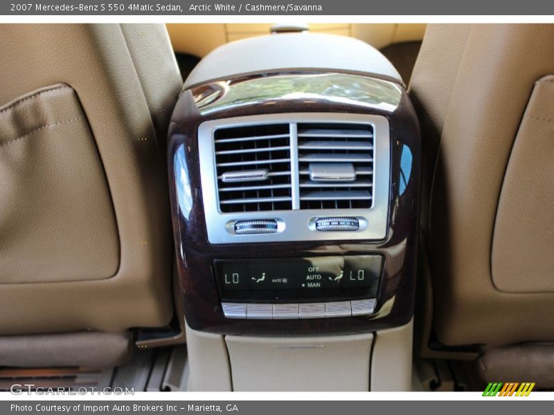 Arctic White / Cashmere/Savanna 2007 Mercedes-Benz S 550 4Matic Sedan
