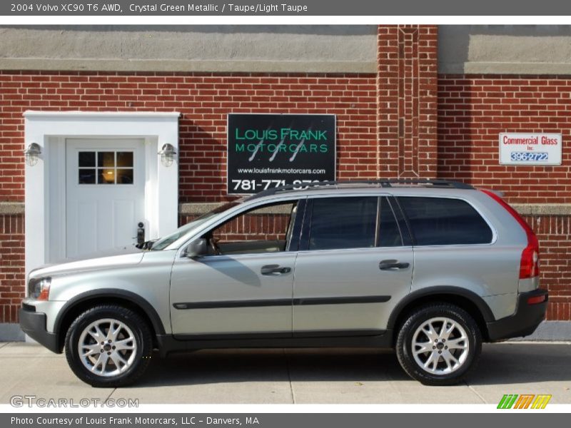 Crystal Green Metallic / Taupe/Light Taupe 2004 Volvo XC90 T6 AWD