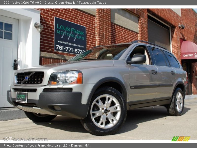 Crystal Green Metallic / Taupe/Light Taupe 2004 Volvo XC90 T6 AWD