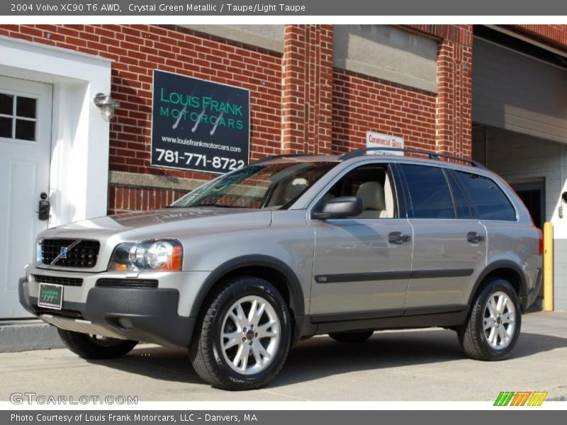 Crystal Green Metallic / Taupe/Light Taupe 2004 Volvo XC90 T6 AWD