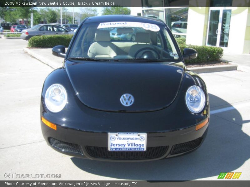 Black / Cream Beige 2008 Volkswagen New Beetle S Coupe