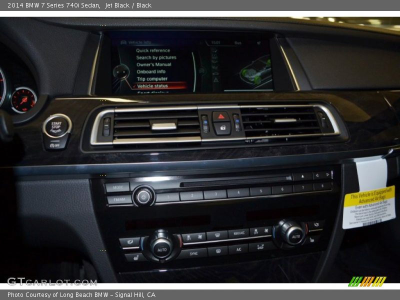 Jet Black / Black 2014 BMW 7 Series 740i Sedan