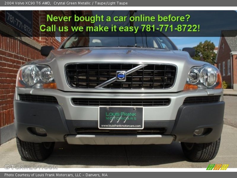 Crystal Green Metallic / Taupe/Light Taupe 2004 Volvo XC90 T6 AWD