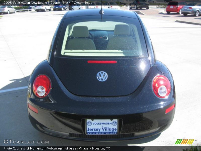 Black / Cream Beige 2008 Volkswagen New Beetle S Coupe