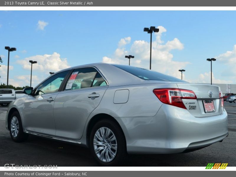 Classic Silver Metallic / Ash 2013 Toyota Camry LE