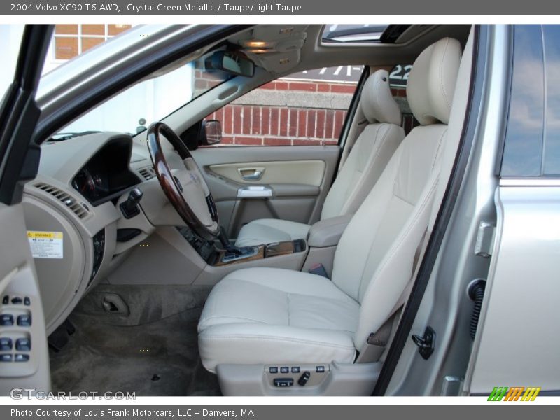 Crystal Green Metallic / Taupe/Light Taupe 2004 Volvo XC90 T6 AWD