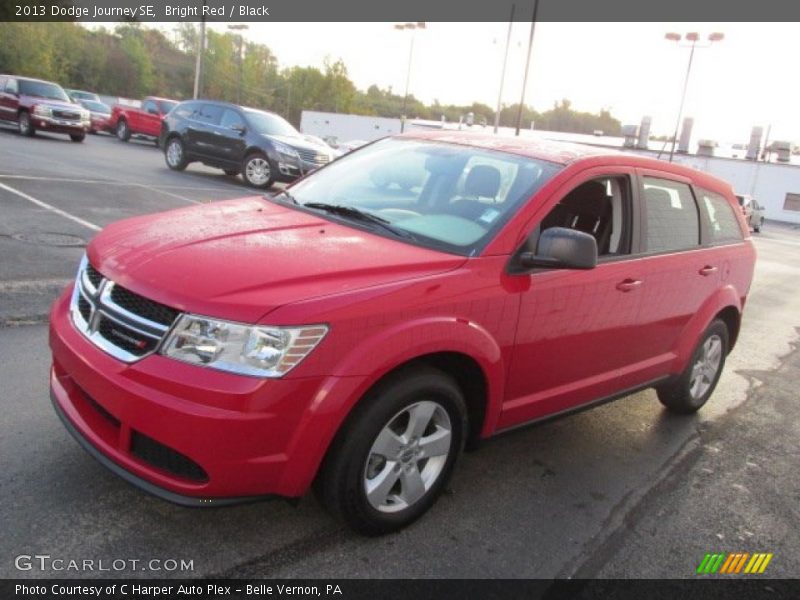 Bright Red / Black 2013 Dodge Journey SE