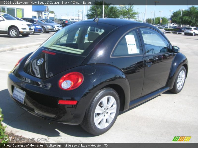 Black / Cream Beige 2008 Volkswagen New Beetle S Coupe