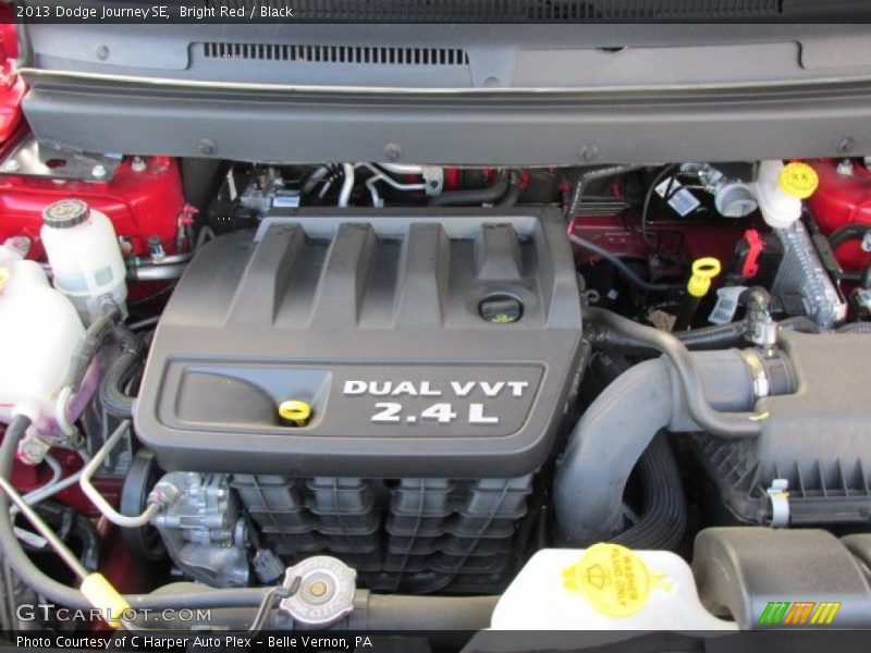 Bright Red / Black 2013 Dodge Journey SE