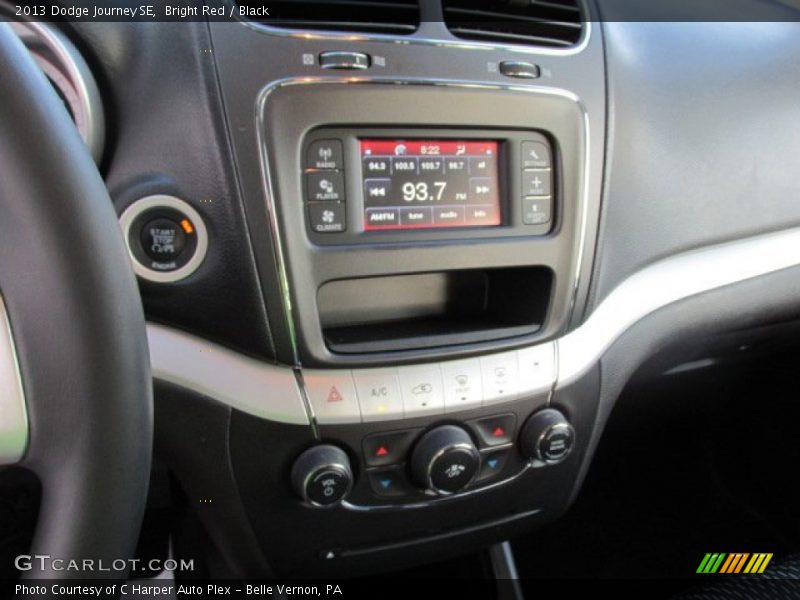 Bright Red / Black 2013 Dodge Journey SE