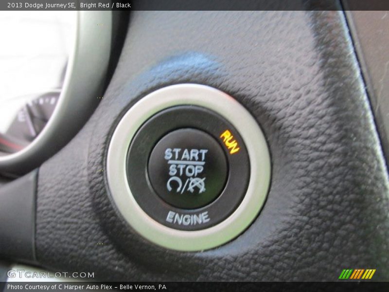 Bright Red / Black 2013 Dodge Journey SE